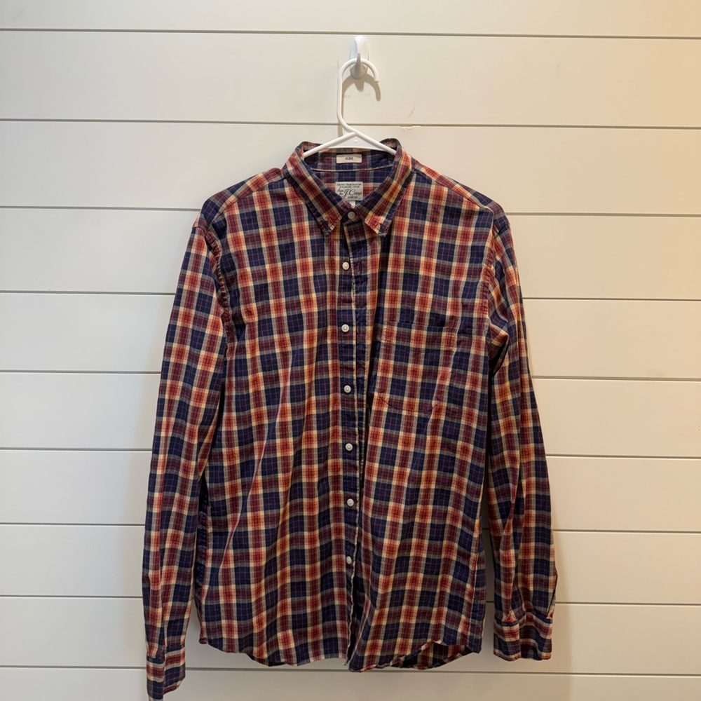 J. Crew Multicolor Plaid Casual Shirt